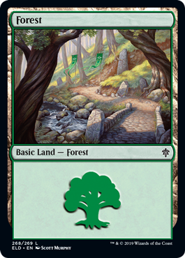 【Foil】(268)《森/Forest》[ELD] 土地