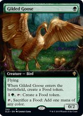 【Foil】(369)■拡張アート■《金のガチョウ/Gilded Goose》369 [ELD-BF] 緑R