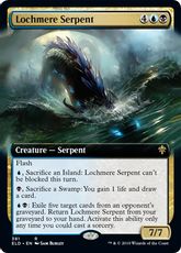 【Foil】(381)■拡張アート■《メア湖の海蛇/Lochmere Serpent》381 [ELD-BF] 金R