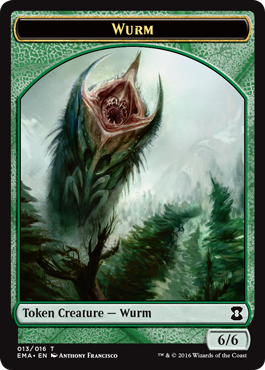 (013)《ワームトークン/Wurm Token》[EMA] 緑