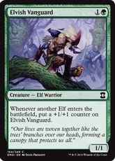 【Foil】《エルフの先兵/Elvish Vanguard》[EMA] 緑C