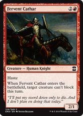 【Foil】《熱血漢の聖戦士/Fervent Cathar》[EMA] 赤C