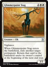 【Foil】《微光角の鹿/Glimmerpoint Stag》[EMA] 白U