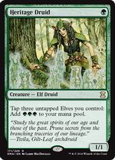 【Foil】《遺産のドルイド/Heritage Druid》[EMA] 緑R