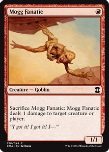 【Foil】《モグの狂信者/Mogg Fanatic》[EMA] 赤C