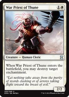 《テューンの戦僧/War Priest of Thune》[EMA] 白U