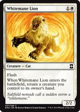 【Foil】《白たてがみのライオン/Whitemane Lion》[EMA] 白C