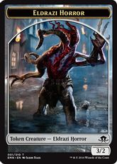 (001)《エルドラージ・ホラートークン/Eldrazi Horror Token》[EMN] 無