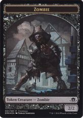 【Foil】《ゾンビトークン/Zombie Token》(プレリリース)[EMN-P] 黒