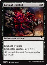 《エムラクールの加護/Boon of Emrakul》[EMN] 黒C