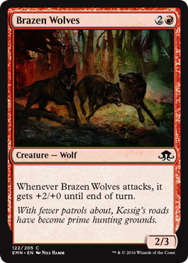 《猛々しい狼/Brazen Wolves》[EMN] 赤C