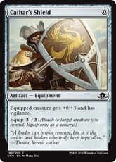 【Foil】《聖戦士の盾/Cathar's Shield》[EMN] 茶C