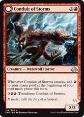 【Foil】《嵐の伝導者/Conduit of Storms》/《エムラクールの伝導者/Conduit of Emrakul》[EMN] 赤U