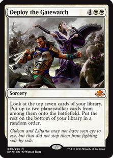 《ゲートウォッチ配備/Deploy the Gatewatch》[EMN] 白R