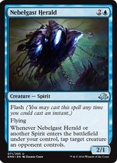 【Foil】《ネベルガストの伝令/Nebelgast Herald》[EMN] 青U