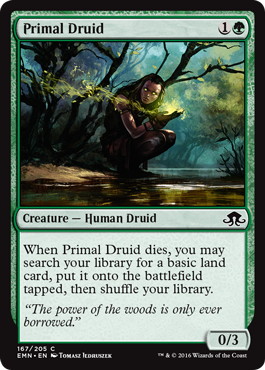 《原初のドルイド/Primal Druid》[EMN] 緑C