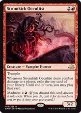 【Foil】《流城の密教信者/Stromkirk Occultist》[EMN] 赤R