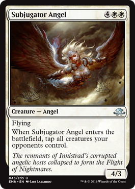 《支配の天使/Subjugator Angel》[EMN] 白U