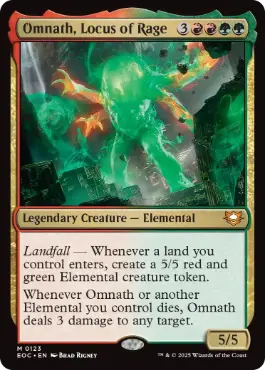 (123)《怒りの座、オムナス/Omnath, Locus of Rage》[EOC] 金R