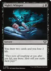 夜の囁き/Night's Whisper 5DN日本語foil Foil】《夜の囁き/Night's Whisper》[5DN] 黒U | 日本最大級 MTG