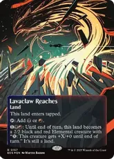 【ギャラクシー・Foil】(157)■ボーダーレス■《溶岩爪の辺境/Lavaclaw Reaches》[EOS] 土地R