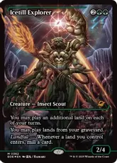 【Foil】(362)■ショーケース■《氷耕しの探検家/Icetill Explorer》[EOE-BF] 緑R