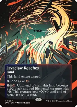(067)■ボーダーレス■《溶岩爪の辺境/Lavaclaw Reaches》[EOS] 土地R