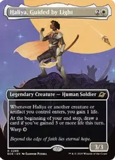 【Foil】(289)■ボーダーレス■《光に導かれし者、ハリーヤ/Haliya, Guided by Light》[EOE-BF] 白R