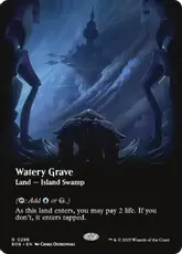 MTG 湿った墓　ボーダーレス　foil Foil】《湿った墓/Watery Grave》[GRN] 土地R | 日本最大級 MTG