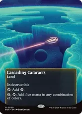 【Foil】(050)■ボーダーレス■《大瀑布/Cascading Cataracts》[EOS] 土地R