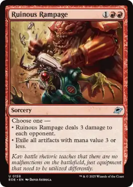 (158)《壊滅的猛威/Ruinous Rampage》[EOE] 赤U