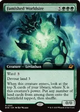 【Foil】(341)■拡張アート■《飢えた星祖/Famished Worldsire》[EOE-BF] 緑R