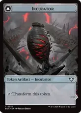 【Foil】(015/015)《培養器+ファイレクシアントークン/Incubator+Phyrexian Token》[EOC] 茶/茶