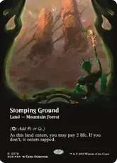 【ギャラクシー・Foil】(378)■ボーダーレス■《踏み鳴らされる地/Stomping Ground》[EOE-BF] 土地R