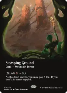 マジック：ザ・ギャザリング - MTG　アンフィニティ　踏み鳴らされる寺　ギャラクシーFoil　ボーダーレス　拡 踏み鳴らされる地 ギャラクシーfoil ボーダーレス 1枚 MTG 日本