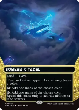 (041)■ボーダーレス■《沈んだ城塞/Sunken Citadel》[EOS] 土地R
