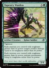 【Foil】(209)《タペストリーの守護機/Tapestry Warden》[EOE] 緑U