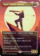 【Foil】(301)■ボーダーレス■《ワイルドキャット隊長、サミ/Sami, Wildcat Captain》[EOE-BF] 金R