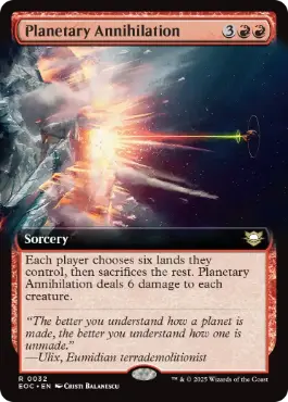 (032)■拡張アート■《惑星殲滅/Planetary Annihilation》[EOC] 赤R