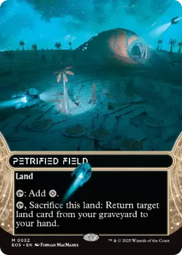 (032)■ボーダーレス■《石化した原野/Petrified Field》[EOS] 土地R