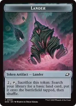 (006/003)《着陸船+ドローントークン/Lander+Drone Token》[EOE] 茶/茶