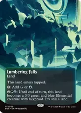 【Foil】(069)■ボーダーレス■《伐採地の滝/Lumbering Falls》[EOS] 土地R
