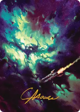 【箔押し】(042)【アート・カード】ちらつき蛾の生息地[EOE]