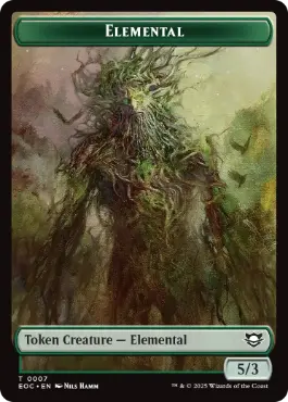 (006/007)《ビースト(4/4)+エレメンタル(緑)トークン/Beast (4/4)+Elemental Token》[EOC] 緑/緑