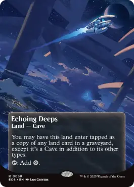 (058)■ボーダーレス■《残響する深淵/Echoing Deeps》[EOS] 土地R
