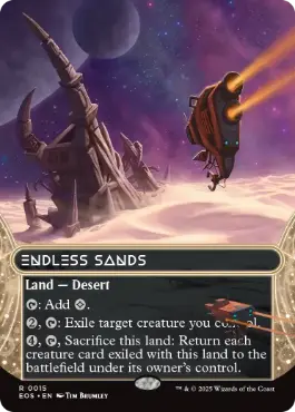 (015)■ボーダーレス■《終わりなき砂漠/Endless Sands》[EOS] 土地R