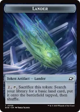 (008/010)《着陸船+ロボットトークン/Lander+Robot Token》[EOE] 茶/茶