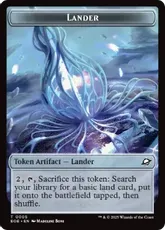 【Foil】(005/010)《着陸船+ロボットトークン/Lander +Robot Token》[EOE] 茶/茶