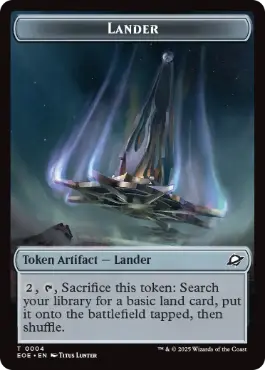(004/010)《着陸船+ロボットトークン/Lander+Robot Token》[EOE] 茶/茶