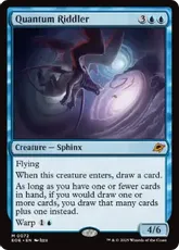 MTG　日本語版　量子の謎かけ屋　2枚セット Foil】(072)《量子の謎かけ屋/Quantum Riddler》[EOE] 青R